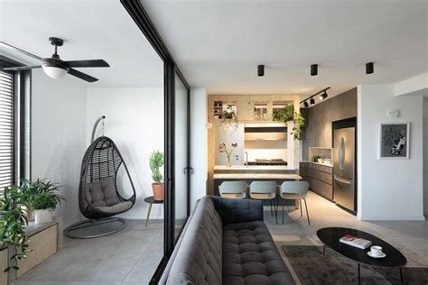 modern urban apartment  functional  minimalist design
