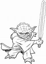 Yoda Jedi Colorare Maestro Spada Combattere Lightsaber Sua Disegno Wors Coloradisegni Meglio Copiare Battere sketch template