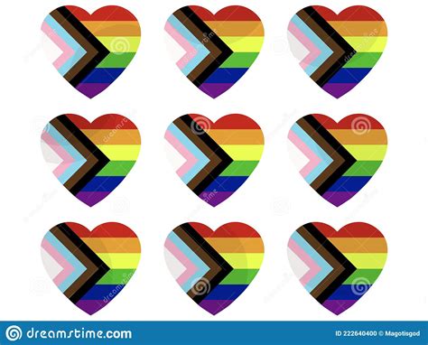 Lgbt Sexual Identity Rainbow Flag In Colored Ribbon Shape Vector