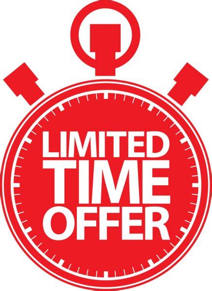 limited time offer stock vectors royalty free limited