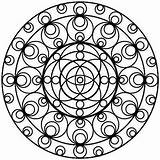 Coloring Pages Difficult Hard Adults Mandala Intricate sketch template
