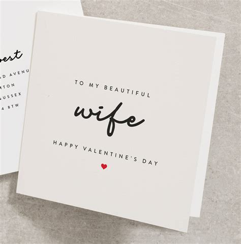 happy valentines day card  wife  twist stationery