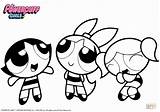 Powerpuff Coloring Girls Pages Drawing Bubbles Cartoon Book Printable Girl Color Sheets Base Supercoloring Puff Power Anime Drawings Bubble Print sketch template