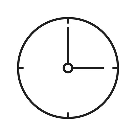 clock  black icon  vector art  vecteezy