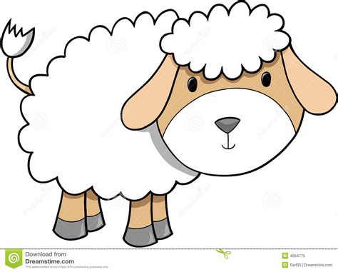 de illustratie van schapen vector illustratie illustration  beeldverhaal