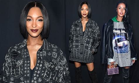 maya jama takes to the front row at new york fashion week daily mail online