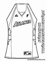 Coloring Basketball Jersey Sports Templates Pages Template Popular sketch template
