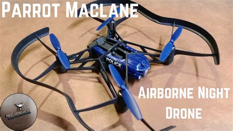 parrot maclane airborne night drone youtube