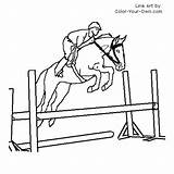 Jumping Horse Coloring Pages Warmblood Show Drawing Color Saddle Jumper Getdrawings Print Getcolorings Under Printable Back Ho Index Line Own sketch template