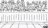 Ceia Avondmaal Laatste Supper Senhor Jezus Lords Kleurplaat Risco Apostelen Kleurplaten Apostolos Donderdag Catequese Feira Pesquisa Verzamelde Ultima Bijbel Testament sketch template
