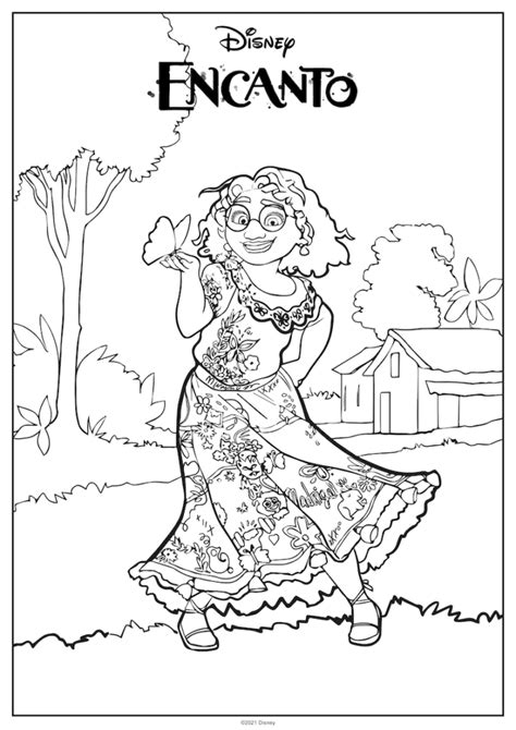 encanto coloring pages desert chica