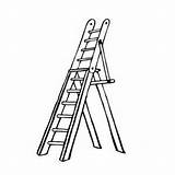 Ladders Ladder Clipart Coloring Startup sketch template