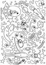 Coloring Mosaic Pages Mystery Astronomy Printable Space Getdrawings Getcolorings Color Mosaics Colorings sketch template