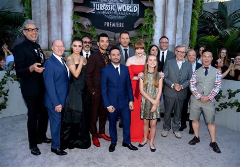 Pictured Cast And Crew Celebrities At The Jurassic