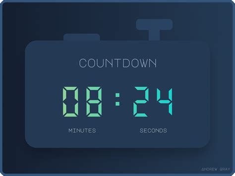 daily ui  countdown timer   andrew gray  dribbble