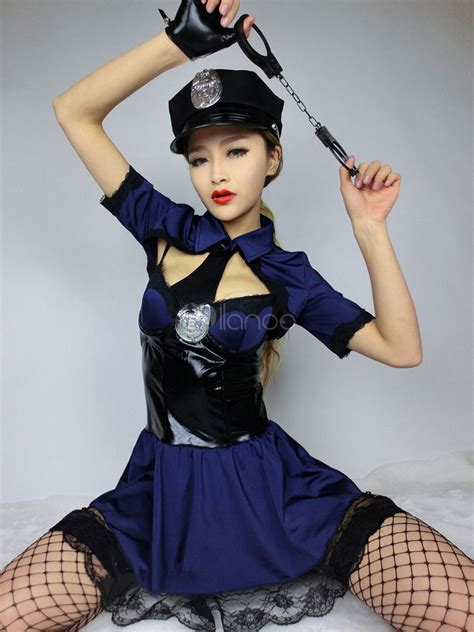 fantasia policial sexy azul roupa policial de halloween feminino costume halloween