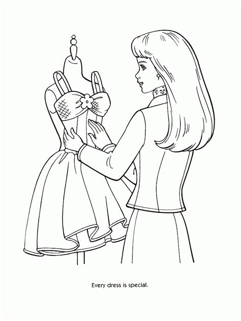 barbie fashion coloring books coloring pages