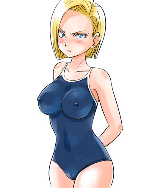 android 18 dragon ball and dragon ball z drawn by e