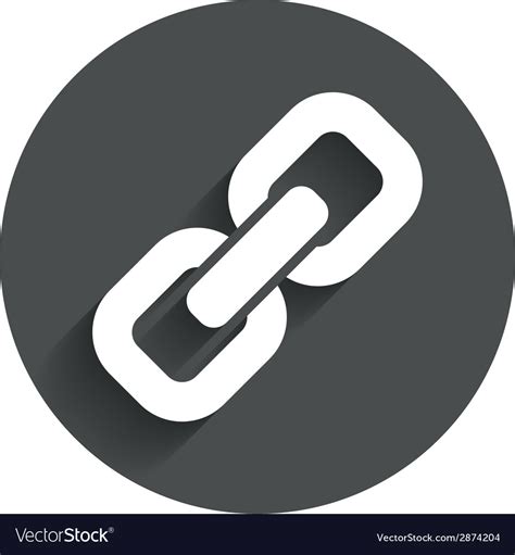 link sign icon hyperlink symbol royalty  vector image