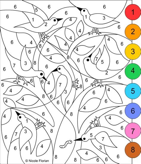 paint  numbers images  pinterest coloring books coloring