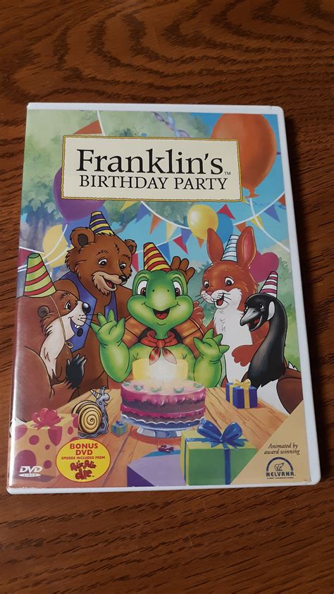 childrens dvd franklins birthday party  episods etsy