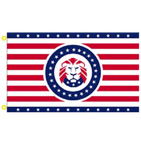 trump republican lion blue stars flag  sale buy