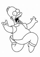 Homer Simpsons Pintar Homero Kolorowanki Louco Marge Darmowe Colorironline Simpsonowie Colorier Broderie Getdrawings Bolt Scared 4kids Auwe sketch template