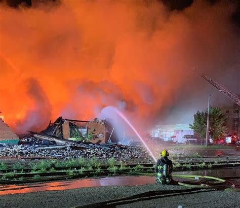 Warehouse As Big As A City Block On Fire In Winnipeg’s North End