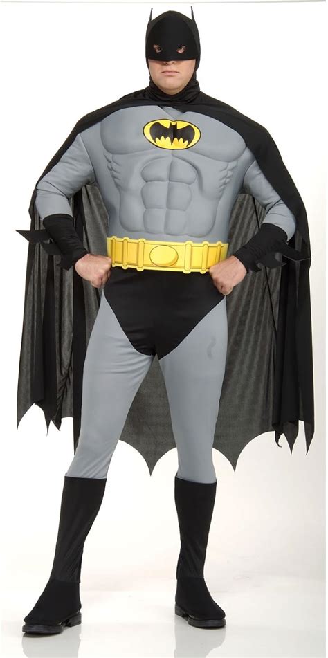 Rubie S Official Adult S Batman Deluxe Costume With Muscle Chest X