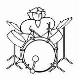 Getcolorings Drums sketch template