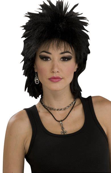 80 S 80s Rock Idol Punk Rocker Wig Hair Costume Accessory