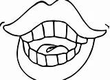 Teeth Coloring Pages Mouth Vampire Clipart Lips Drawing Anatomy Clipartmag Lip Popular Dental Outline sketch template