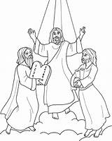 Transfiguration Moses Elijah Transfiguração Tekenen Jezus Atividades Religiocando sketch template