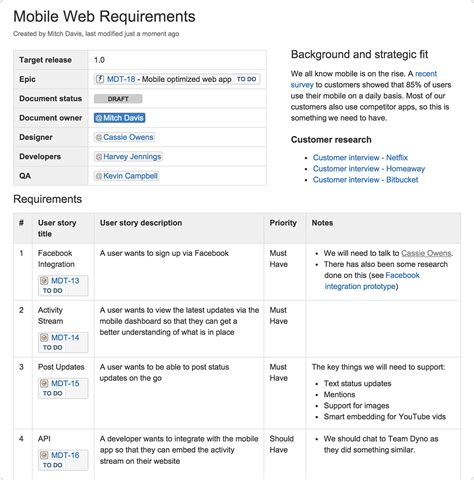 Creating A Lean Mean Product Requirements Machine Atlassian