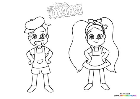 diana  roma coloring pages  kids