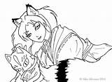 Fox Anime Girl Drawing Niko Does Getdrawings Anagram Ink sketch template