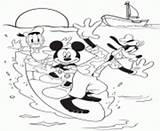 Coloring Pages Mickey Surfing Friends Mouse 3dfc Disney Printable Print Info sketch template