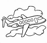 Avion Moyens Coloriage Nubes Medios Les Trasporti Aviones Pintar Transportes Airplane Trasporto Mezzi Colorier Colorare Disegno Meios Samoloty Helikoptery Avión sketch template