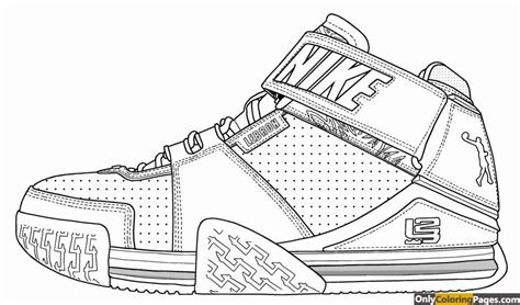lebron james shoes coloring pages   gambrco