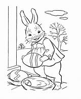 Easter Coloring Bunny Pages Eggs Egg Vintage Print Honesty Gathering Printable Color Collecting Peter Cottontail Hitler Scooby Gang Doo Delivering sketch template