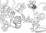 Coloring Pages Preschool Bugs Bug Marvelous Getcolorings Color Getdrawings sketch template
