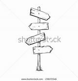 Signpost Drawing Sign Sketch Vector Easy Post Drawings Choose Board Single Paintingvalley Cute Draw sketch template