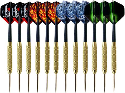 xubx  stueck dartpfeile mit metallspitze  gramm steel darts pfeile set profi steeldarts mit