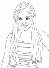 Ariana Victorious Getdrawings Coloringhome sketch template