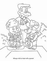 Safety Halloween Coloring Pages Getcolorings Color sketch template