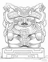 Aztecas Oaxaca Aztecs Mayans Supercoloring Faciles Imperio Azteca sketch template