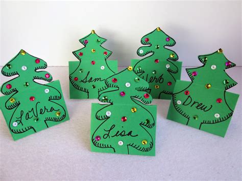 tea  lavera craft christmas place cards