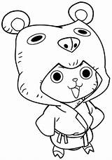 Chopper Cute Coloring Pages Piece Suit Wearing Printable Anime Tony Categories sketch template