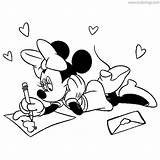 Xcolorings Minnie Disneyclips sketch template