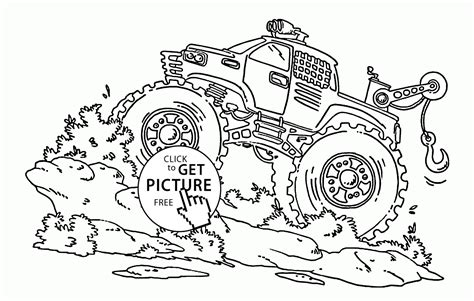 blue truck coloring sheet coloring pages